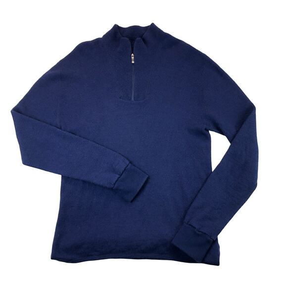 Woolpower Ostersund Ullffrotte 400 Mens XL Wool Knit 1/4 Zip Turtleneck Sweater - Picture 1 of 6